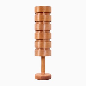Pine Veneer Floor Lamp by Hans-Agne Jakobsen for Ellysett Ab Sweden, 1960s