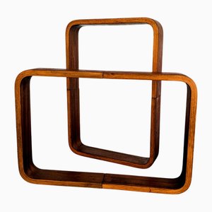 Tschechische Dekorative Regale von Ludvik Volak für Drevopodnik Holesov, 1960er, 2er Set