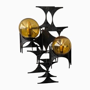 Brutalistische Wandleuchte von Marc Weinstein, 1960er