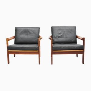 Sessel von Illum Wikkelsø für Niels Eilersen, 1950er, 2er Set