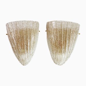 Italian Wall Light Sconces in Murano Glass, 2000s, Set of 2
