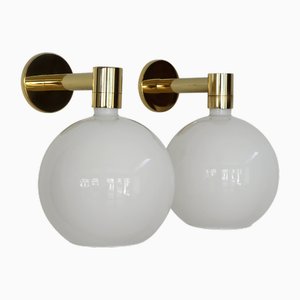 Italienische Lampen in 24 Karat vergoldeter Struktur von Franco Albini für Sirrah, Italien, 1970er, 2er Set