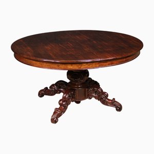 Mesa extensible antigua de caoba, 1880