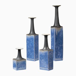 Vases en Grès par Bruno Gambone, 1970s, Set de 4