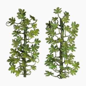 Lámparas de pared en verde bosque. Juego de 2