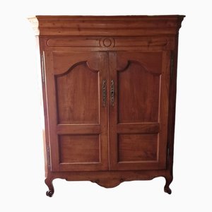 Louis XV Bassette Wardrobe in Cherry