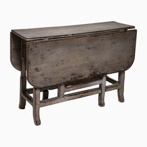 Table Grise avec Pied en Porte, 1900s