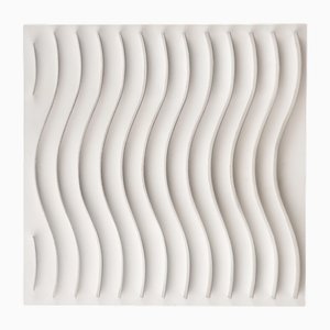 Marc Cavell, Sinusoide bianca, 1972, Acciaio e legno