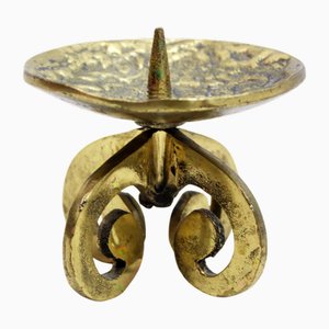 Candelabro italiano vintage de bronce, años 60