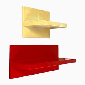 Wandregale aus Kunststoff von Marcello Siard für Kartell, 1970er, 2er Set