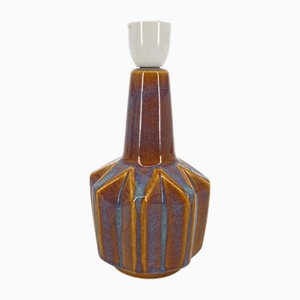 Base per lampada in ceramica smaltata di Einar Johansen per Søholm Stentøj, anni '70