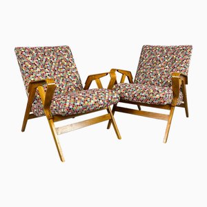 Mid-Century Armlehnstühle von Tatra Pravenec für František Jirák, 1960er, 2er Set