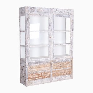 Mid-Century Modern Bookcase in Spruce and Glass, 1960s