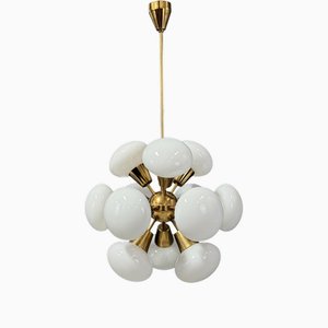Mid-Century Sputnik Brass Chandelier by Kamenicky Senov, 1970s