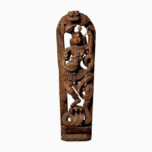 Asian Artist, Sculpture of Vishnu, Early 19th Century, Wood
