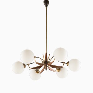 Mid-Century Italian Chandelier in the style of Arredoluce, 1960s