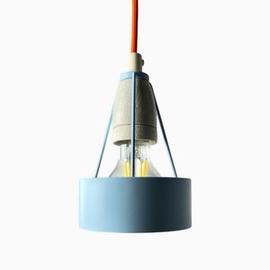 Lampe à Suspension Type 16800 Repeinte en Bleu par Louis Poulsen
