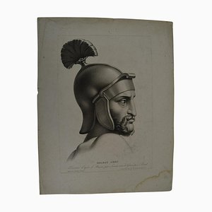 Perrot Gravur des Soldaten Lemire Ainé . im Empire-Stil, Anfang des 19. Jahrhunderts