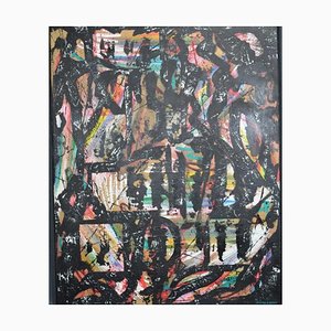 Bernard Laymet (20ème siècle) "Sans titre" Acrylique sur Toile Signée