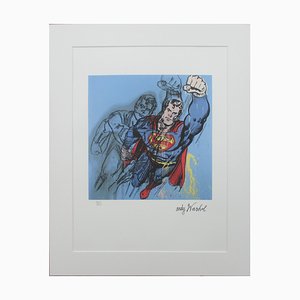 1980s CMOA Andy Warhol Myths Superman Lithograph