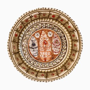 Mid 20th Century Quimper Pottery Plate by Keraluc Andre l'Helguen