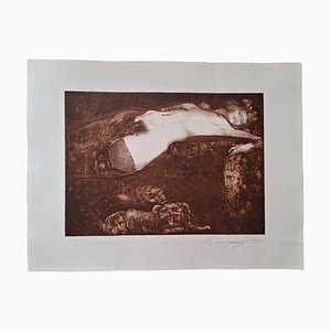 Late 20th Century Ernst Fuchs Salome Color Etching and Aquatint, Unframed, Numbered Edition