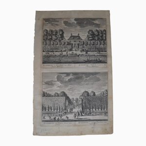 Daniel Stoopendaal, Queekhoven, Díptico de Amsterdam, 1719, grabado