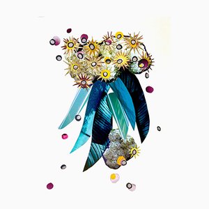 Maria Donata Papadia, Eucalyptus, Papier Collage, Encadré