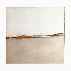 Marilina Marchica, White Landscape, Original Oil Paint on Canvas