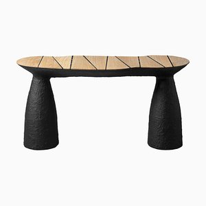 Modern Minimalist Black Bench by Donatas