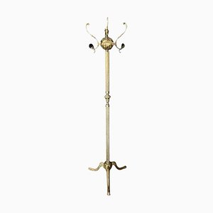 Antique French Napoleon III Second Empire Bronze Coat Hat & Scarf Stand or Rack, 1880s
