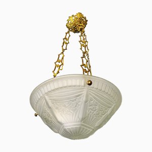Lampada a sospensione Art Déco, Francia, anni '20
