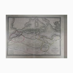 Antique Map of Barbary in 1838. Barbarie an Original 1838 First Edition of a Pierre M. Lapie Map