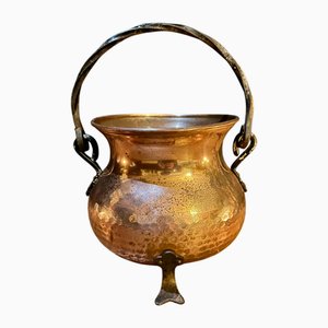 Chaudron En Cuivre Martelé Début 20ème Siècle