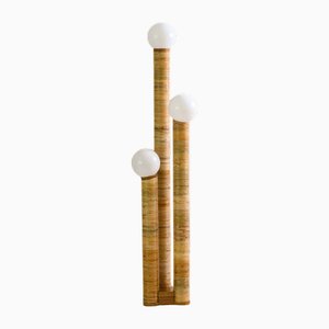 Lampadaire Luigi Trio en Rotin