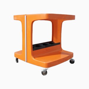 Mini Plastic Bar Cart by Marc Held for Prisunic, France 1970s
