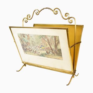 Mid 20th Century Hollywood Regency Magazine Stand