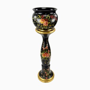 Jardiniere Übertopf mit Ständer, Ende 19. Jh.
