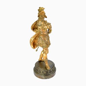 Late 19th Century Metal Statue of a Warrior