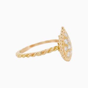 Boucheron - Serpent Bohème Ring in Yellow Gold and Diamonds