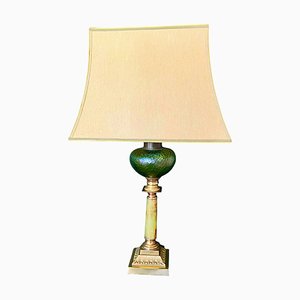 19th Century French Onyx and Bronze Table Lamp, Circa 1850
