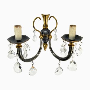Vintage Wall Lamp With Crystals
