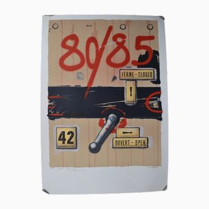 Peter Klasen, Cerrado - Abierto, 1985, Litografía