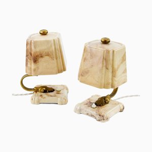 Art Deco Tischlampen, 1930er, 2er Set