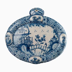 Plaque de Chinoiserie Bleue et Blanche de Delft, 1740-1760