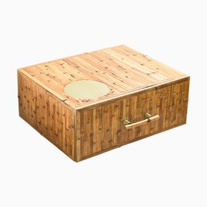Table de Chevet Murale en Bambou Naturel