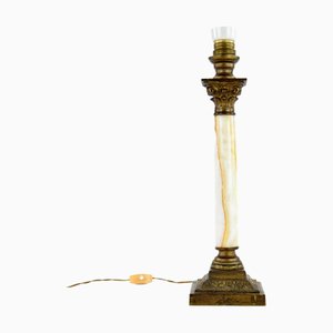 Early 20th Century Corinthian Column Table Lamp