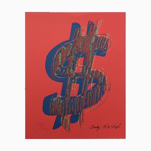 1986 Carnegie Museum of Art Andy Warhol Dollar $ Lithographie