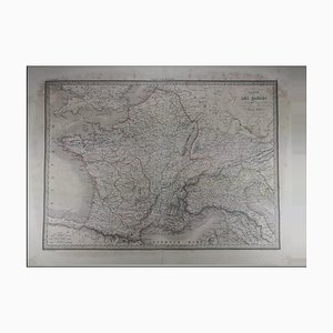 Antique Map of Europe Under the Gauls, Mainly France, Belgium, and Switzerland)