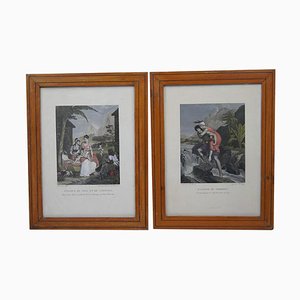 Bernardin de Saint-Pierre, Paul and Virginie: The Passage of the Torrent, 1806, Engravings, Set of 2